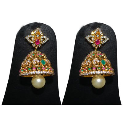 "1grm Fancy American Diamond (Ear tops) - MGR-1324 -001 - Click here to View more details about this Product